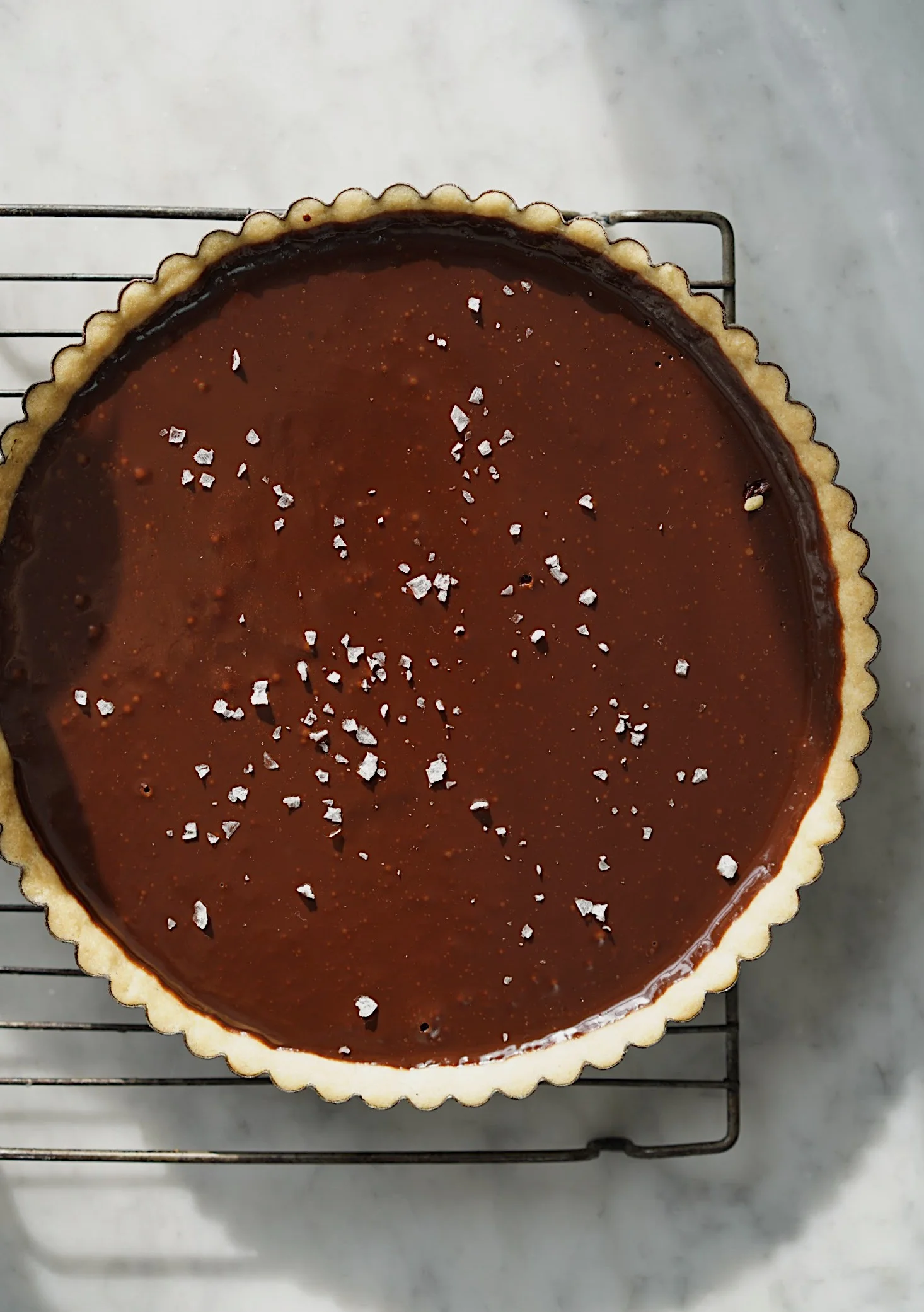 BITTERSWEET CHOCOLATE TART WITH SEA SALT — Edible Living